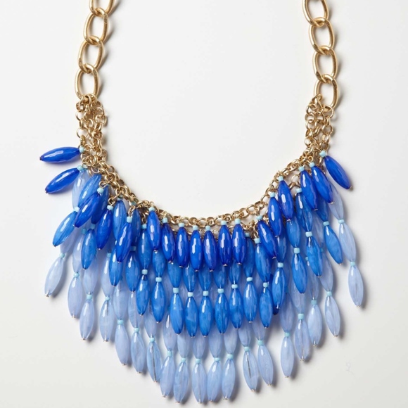 💙FREE 🤍 NEW Anthropologie Ton-Sur-Ton Necklace - Picture 1 of 2